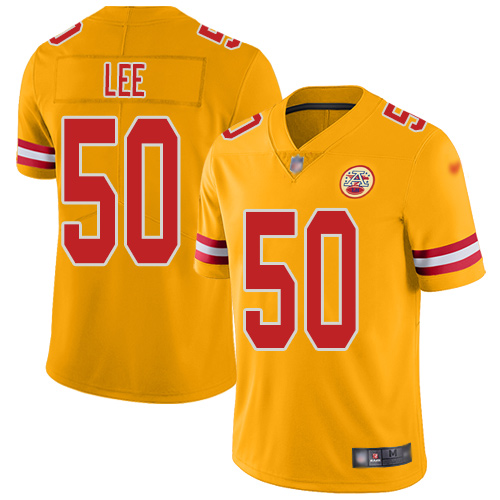 Men Kansas City Chiefs #50 Lee Darron Limited Gold Inverted Legend Nike NFL Jersey->kansas city chiefs->NFL Jersey